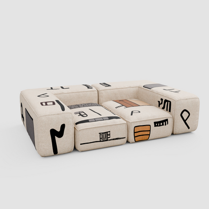 RAW SKETCH Sofa (Tête-à-Tête): A Dialogue of Forms