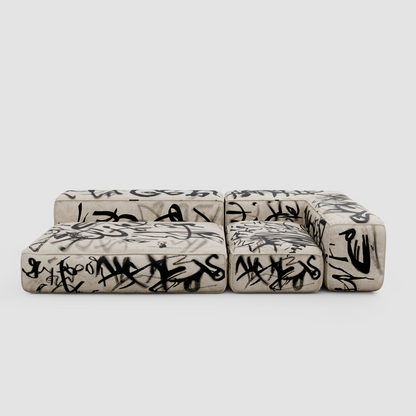 RAW TAG Chaise Sofa (Duo): Urban Relaxation for Two