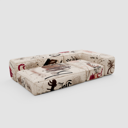RAW TRACE Chaise Sofa (Duo): Urban Relaxation for Two