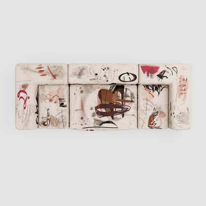 RAW TRACE Linear Sofa (Trio): Urban Perspective