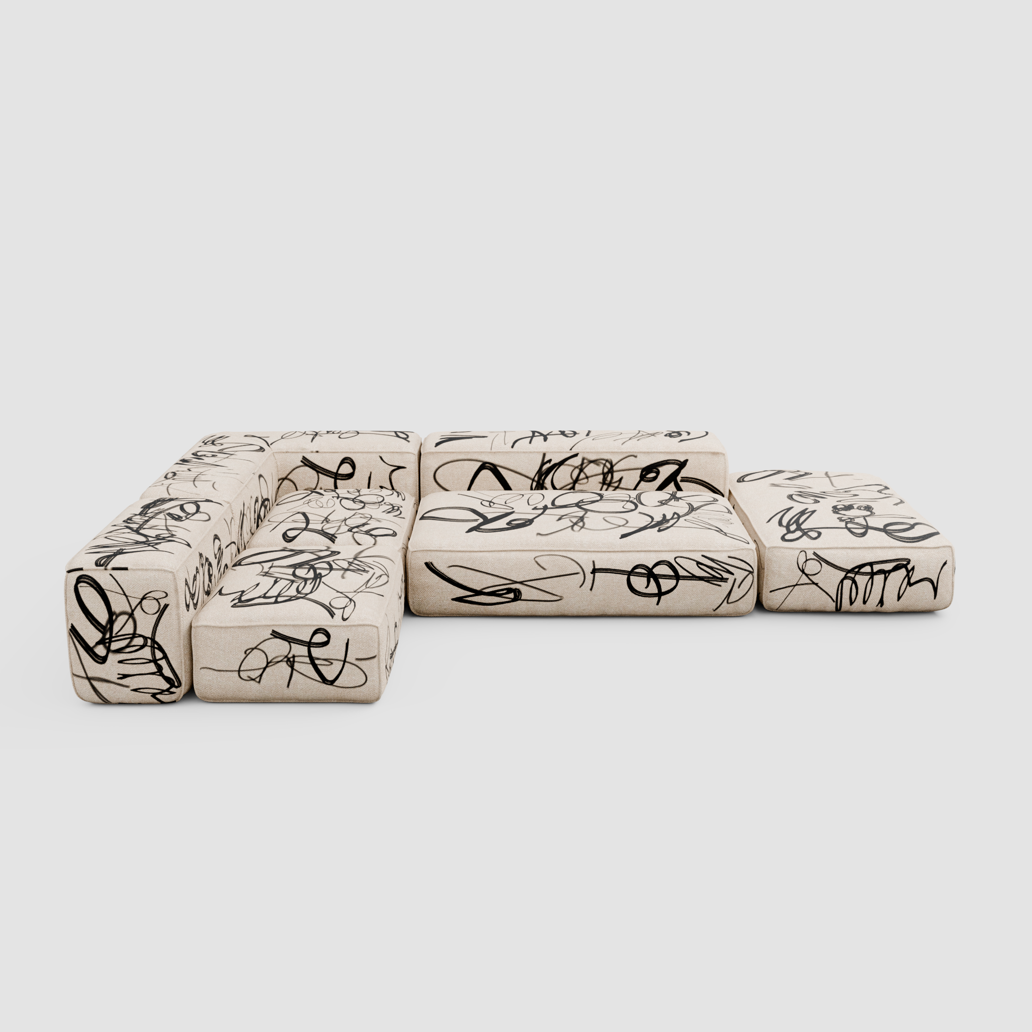 RAW VANDAL Modular Sofa: Architecture of the Urban Canvas