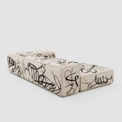 RAW VANDAL Chaise Sofa (Duo): Urban Relaxation for Two