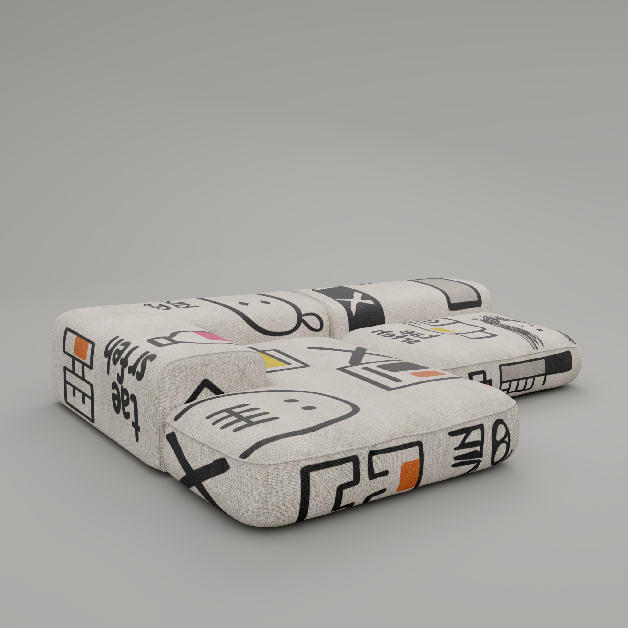 TRACE NOVA Modular Sofa: A Graphic Diary for Your Space